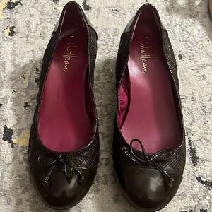 Cole Haan Nike Air brown wedge rounded toe shoes 8